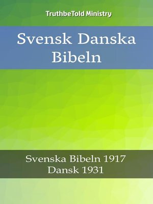 cover image of Svensk Danska Bibeln